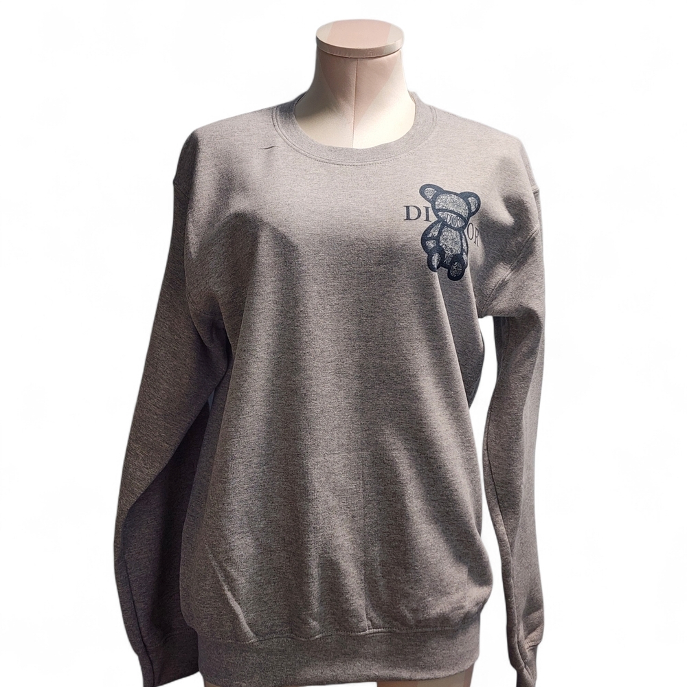 Grey Teddy Logo Sweatshirt - Picture 2 of 4